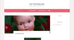 Desktop Screenshot of diepuppenklinik.de