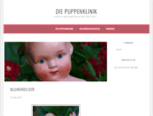 Tablet Screenshot of diepuppenklinik.de